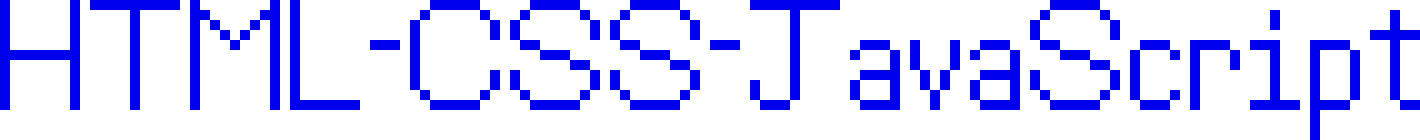 "HTML-CSS-JavaScript" text