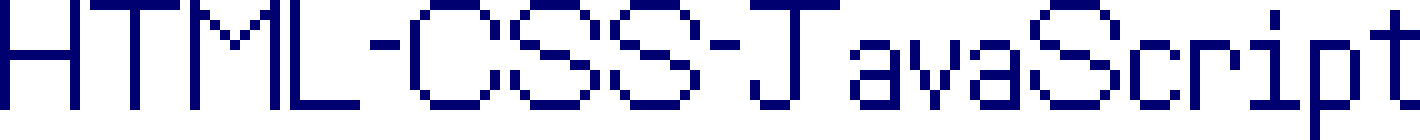 "HTML-CSS-JavaScript" text